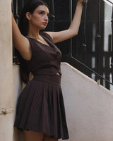 Vest & Mini Skirt Set