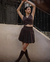 Vest & Mini Skirt Set